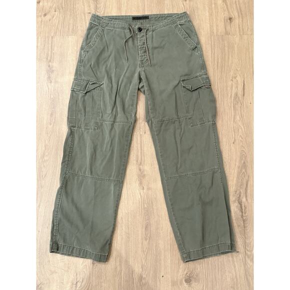 Vintage 90’s / Y2K Abercrombie & Fitch Paratrooper Cargo Pants Sz Medium Green - Picture 1 of 8